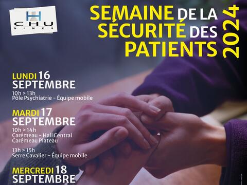 Semaine de la sécurité des patients 2024