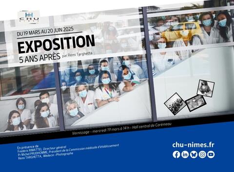 Affiche web vernissage exposition 5 ans apres