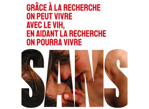 sidaction 2025 grace a la recherche on peut vivre avec le VIH, en aidant la recherche on pourra vivre sans